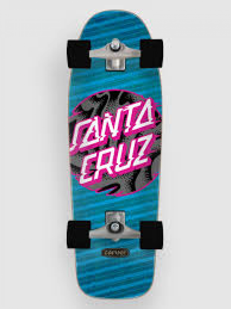 Santa Cruz Complete Cruizer Vivid Slick Dot Caver Surf Skate
